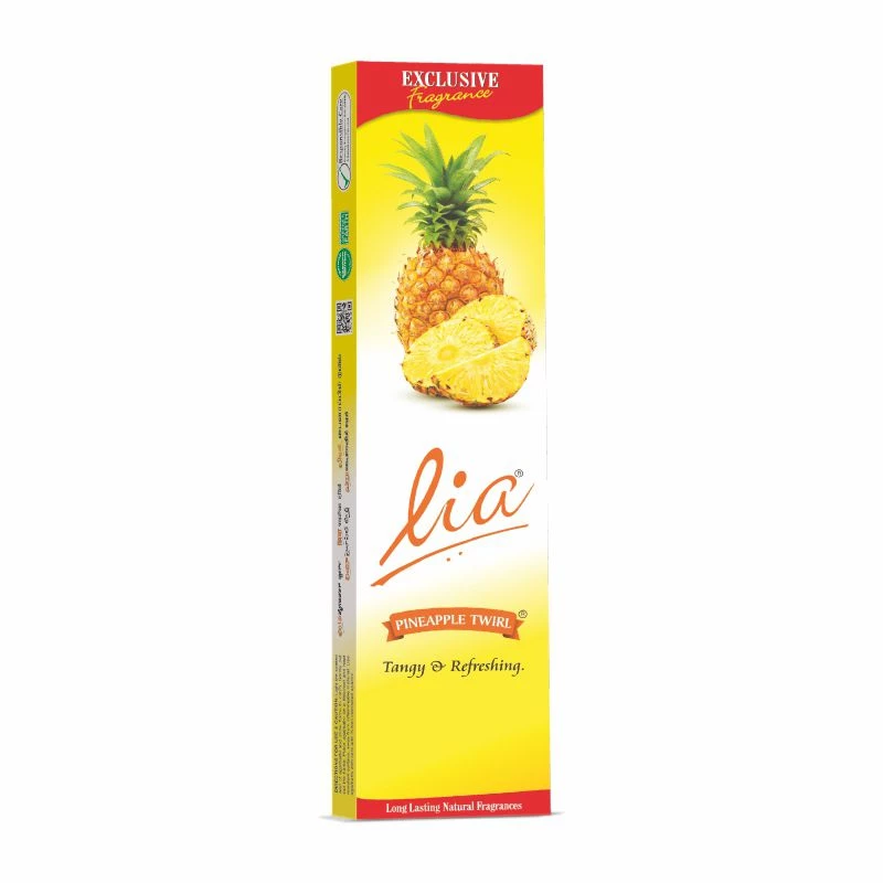 Lia Pineapple Twirl Agarbatti (10 Piece)