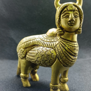 Super Fine Quality Pure Brass kamdhenu cow Idol Statue, Goddess Gauu Mata Idol Hindu Statue